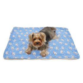 Snowman & Snowflakes Flannel/Ultra Blanket (Color: Light Blue, size: One Size)