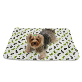 Playful Dinosaur Flannel/Ultra Blanket (Color: White, size: One Size)