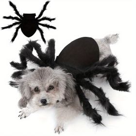 Pet Spider Clothing - Halloween Spider Clothing Suitable For Cats And Small And Medium-sized Dogs Halloween Party Dress Up (Color: Black, size: S)